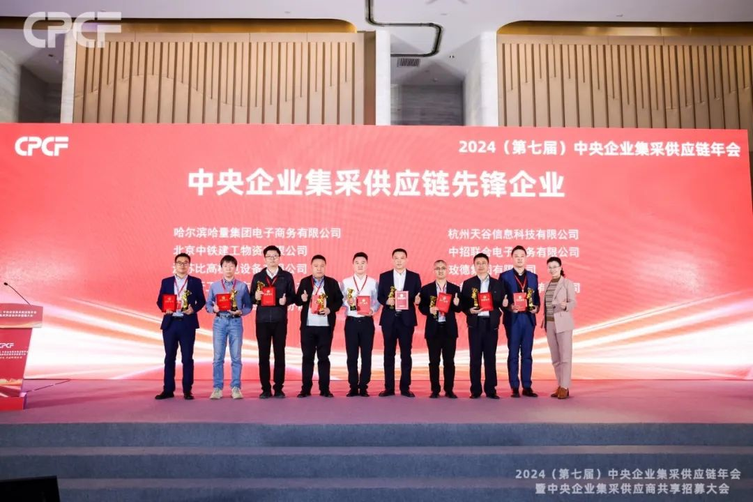 喜报！AG庄闲荣获2024年度（CPCF）中央企业集采供应链年会先锋企业荣誉称号
